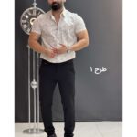 پیراهن شانلی طرحدار کد1150