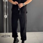 شلوار کتان نیم بگ9870