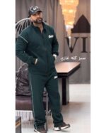 ست سويشرت و شلوار نيم بگ زمستانه جنس پارچه دورس سه نخ تو كركي - Image 4